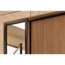 Ver imagem 7 de Guarda Roupa 4 Portas de Correr e 4 Gavetas C/ 2 Espelhos e Pés Laredo Flex Amêndola/amêndola ou