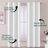 Cortina Sala Quarto 300x270 Branco Oxford Santana Enxovais cortina para sala, cortina para quarto, c - 3