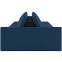 Ver imagem 6 de Sofá Ilha Modular para Sala 342cm com Puff Dublin K01 Veludo Azul Marinho e Sintético Preto - Lyam D