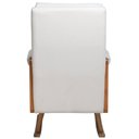 Ver mais imagens de Poltrona de Amamentação com Balanço Base Milka Líria D02 Linho Off White B-410 - Lyam Decor
