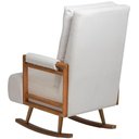 Ver imagem 7 de Poltrona de Amamentação com Balanço Base Milka Líria D02 Linho Off White B-410 - Lyam Decor