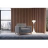 Poltrona Living Pés e Base em Madeira Linho Cinza - Fm - 3