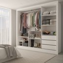 Ver imagem 2 de Guarda-roupa Casal Giulia 3 Portas 3 Gavetas com Espelho - Panorama Móveis