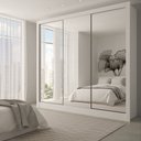 Ver imagem 1 de Guarda-roupa Casal Giulia 3 Portas 3 Gavetas com Espelho - Panorama Móveis