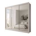 Ver imagem 3 de Guarda-roupa Casal Giulia 3 Portas 3 Gavetas com Espelho - Panorama Móveis