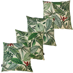 Kit 4 Almofadas Cheias Waterhavana Impermeável Área Externa Folhas Verdes 43cmx43cm - 2