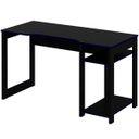 Ver imagem 6 de Mesa para Computador Gamer Espaço para 2 Monitores e Cpu Preto/azul