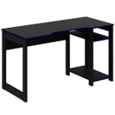 Ver imagem 5 de Mesa para Computador Gamer Espaço para 2 Monitores e Cpu Preto/azul
