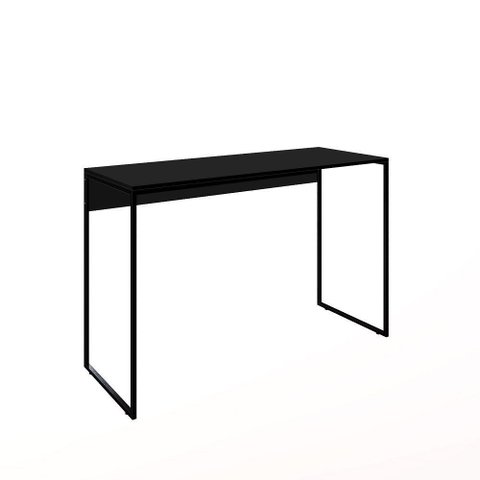 Mesa Office Compacta 118cm Bela - Preto Móblis