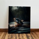 Ver imagem 7 de Kit3 Quadro Decorativo Pesca Peixe Pescador Esportivo Quarto 28x20cm