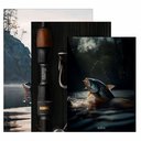 Ver imagem 4 de Kit3 Quadro Decorativo Pesca Peixe Pescador Esportivo Quarto 28x20cm