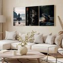 Ver imagem 3 de Kit3 Quadro Decorativo Pesca Peixe Pescador Esportivo Quarto 28x20cm