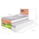 Ver imagem 2 de Bi Cama Juvenil Zap com Cabeceira Trenzinho