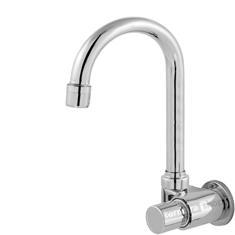 Torneira Automática Temporizada de Parede Banheiro Lavatório Metal Bica Móvel Padrão Rosca 1/2" - 1