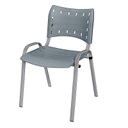 Ver imagem 2 de Cadeira Iso Base Cinza Escola, Escritório Cinza