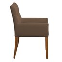 Ver imagem 1 de Kit 4 Cadeiras para Mesa de Jantar Angel Base Madeira Corano Marrom - Nexta Casa