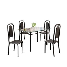 Conjunto de Mesa Tubular com 4 Cadeiras Lara - 2
