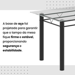 Conjunto de Mesa Tubular com 4 Cadeiras Lara - 11