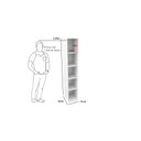 Ver imagem 2 de Armário Colmeia Eloisa M11 100% Mdf (closet Lojas Expositor) Vetorial Móveis Branco