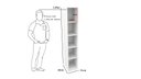 Ver imagem 2 de Armário Colmeia Eloisa M11 100% Mdf (closet Lojas Expositor) Vetorial Móveis Branco