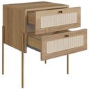 Ver imagem 6 de Mesa de Cabeceira 2 Gavetas Palhinha 28933 Linha Oslo Hanover Artesano