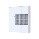 Ver imagem 2 de Armário Alto c/Nichos e 05 Portas 161,5x135x42cm WLAN135 Branco Chess