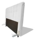 Ver imagem 2 de Banqueta Decorativa Josi Suede Azul Marinho - Mv Estofados Shop