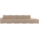 Ver imagem 3 de Sofá Ilha Modular para Sala 432cm com Puff Dublin K01 Veludo Bege - Lyam Decor
