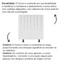 Ver imagem 5 de Cabeceira Estofada Cama Box Solteiro 100 Cm Alice Corino:branco