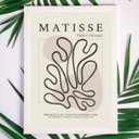 Ver imagem 1 de Quadro Decorativo Minimalista Abstrato matisse 24x18cm:madeira Branca