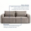 Ver imagem 6 de Sofá Cama 3 Lugares Retrátil e Reclinável 216cm Montreal