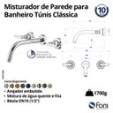 Ver imagem 2 de Torneira Misturador Ouro Velho Tunis Clássica 262 Fani
