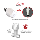 Ver imagem 2 de Reparo para Registro de Pressão Abertura Rotativa Linha Búzios Cor Branco Durín