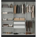 Ver imagem 4 de Guarda Roupa Maxel Casal Paris 6 Portas 2 Gavetas Mdf Disa Móveis