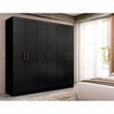 Ver imagem 2 de Guarda Roupa Maxel Casal Paris 6 Portas 2 Gavetas Mdf Disa Móveis