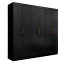Ver imagem 1 de Guarda Roupa Maxel Casal Paris 6 Portas 2 Gavetas Mdf Disa Móveis