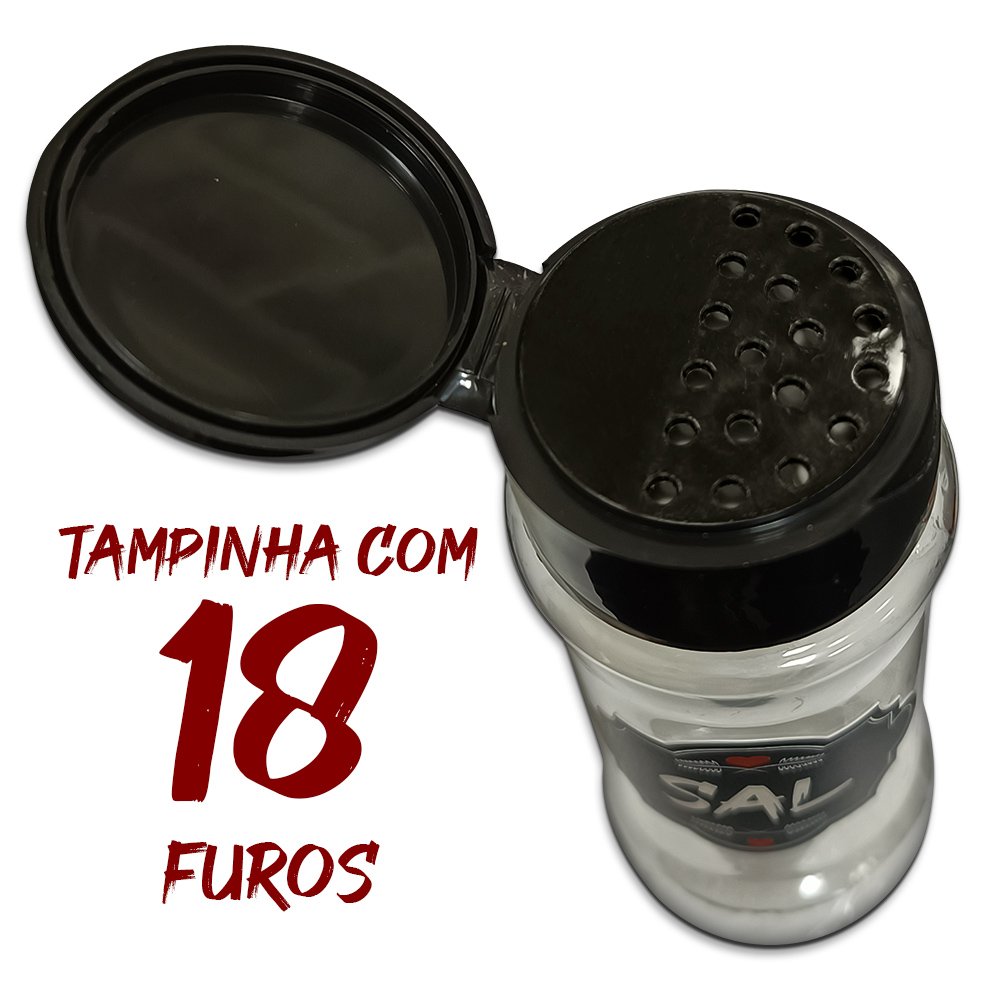 Pote Tempero Kit 16 Potes+24 Etiquetas Adesivas Porta Condimento T130 - Etiqueta Transparente - 6