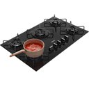 Ver imagem 3 de Cooktop 5 Bocas a Gás Mesa de Vidro Temperado Cds75ae Consul