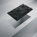 Ver mais imagens de Cooktop 5 Bocas a Gás Mesa de Vidro Temperado Cds75ae Consul