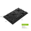 Ver imagem 7 de Cooktop 5 Bocas a Gás Mesa de Vidro Temperado Cds75ae Consul