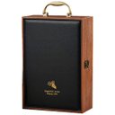 Ver imagem 1 de Caixa Maleta para Transporte de Vinho P/ Duas Garrafas com Acessórios - Preta