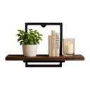 Ver imagem 2 de Nicho Decorativo Design Industrial de Metal Madeira Ferro