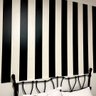 Papel de Parede Listrado Preto e Branco Vinilico Lavável+ Cola para Aplicação - 1