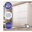 Ver imagem 3 de Guarda Roupa Cancun 2 Portas 100%mdf Branco - Ddoro