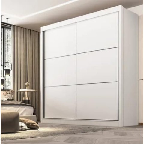 Guarda Roupa Cancun 2 Portas 100%mdf Branco - Ddoro