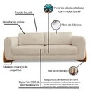 Ver mais imagens de Sofá Jobim 3 Lugares 2,00 Linho Boucle - Lucadi Home