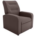 Ver imagem 2 de Poltrona Reclinável Decorativa Jersey Veludo Light Marrom