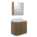 Ver imagem 1 de Conjunto Gabinete para Banheiro Suspenso Emma 60cm