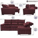 Ver imagem 2 de Sofá de Canto Direito 2,65x2,30m Retrátil e Reclinável com Molas Ensacadas Cama inBox Nobre