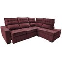 Ver imagem 7 de Sofá de Canto Direito 2,65x2,30m Retrátil e Reclinável com Molas Ensacadas Cama inBox Nobre